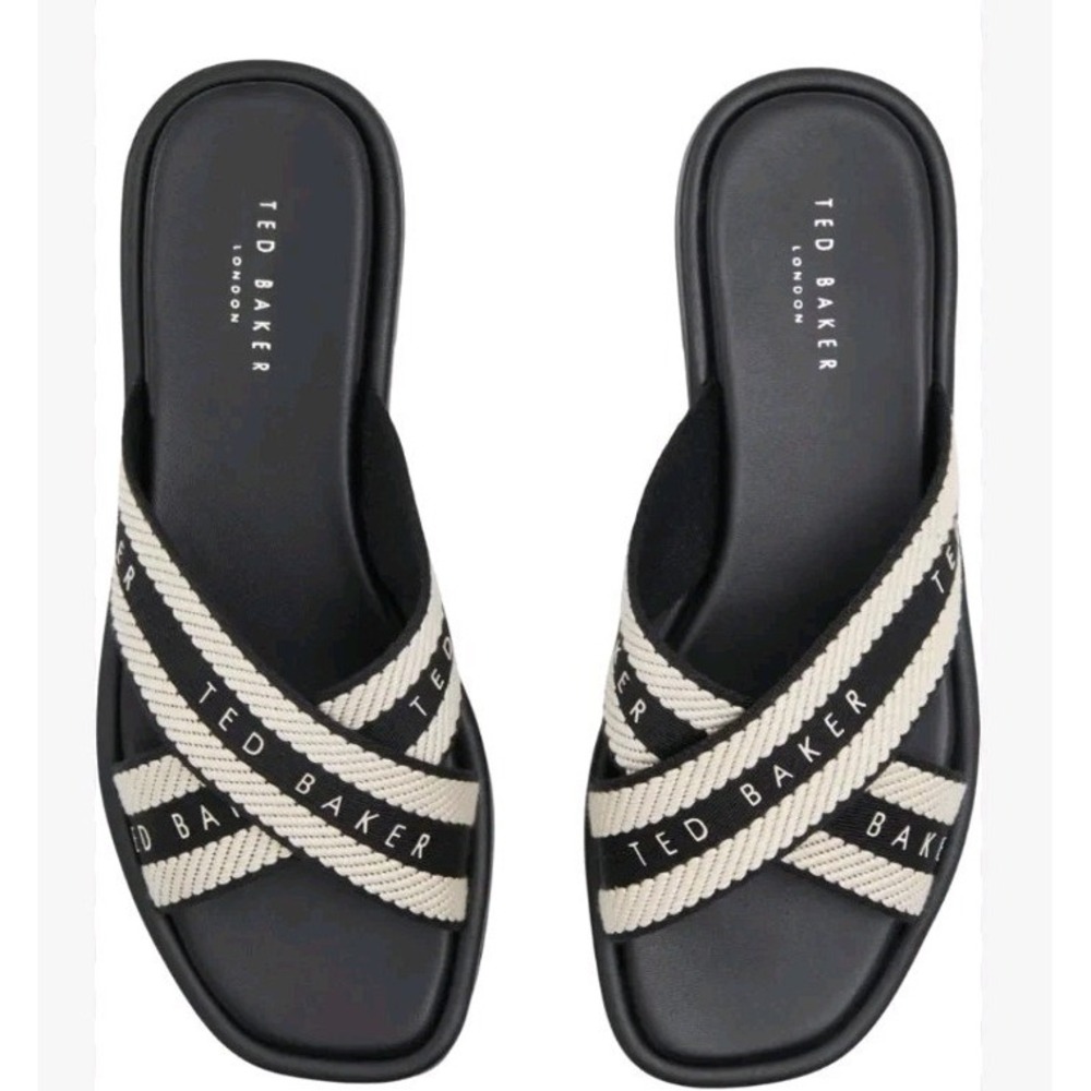 Ted Baker London Ashika Icon Logo Slide Sandals‎ 8.5